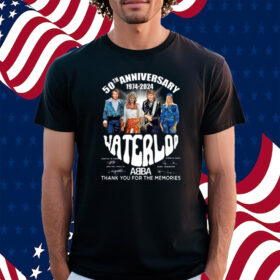 50th Anniversary 1974-2024 Waterloo ABBA Thank You For The Memories Shirt