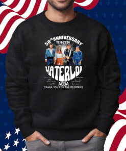 50th Anniversary 1974-2024 Waterloo ABBA Thank You For The Memories Shirt Sweatshirt
