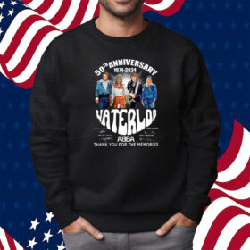 50th Anniversary 1974-2024 Waterloo ABBA Thank You For The Memories Shirt Sweatshirt