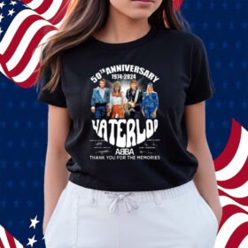 50th Anniversary 1974-2024 Waterloo ABBA Thank You For The Memories Shirts