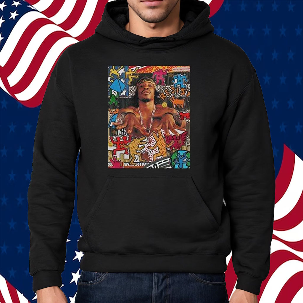Andre 3000 x Keith Haring Wallpaper 2024 Shirt Hoodie