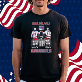 Deja Vu New York Rangers Messier 1994 And Zibanejad 2024 Shirt