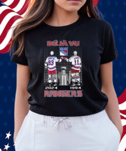 Deja Vu New York Rangers Messier 1994 And Zibanejad 2024 Shirts