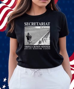 Secretariat Triple Crown Winner June 9 1973 Belmont Park 31 Lengths Shirt