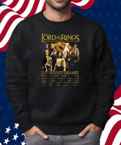 The Lord Of The Rings The Fellowship Of The Ring 25th Anniversary 2001-2026 Thank You For The Memories Shirt Sweatshirt