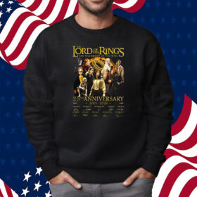 The Lord Of The Rings The Fellowship Of The Ring 25th Anniversary 2001-2026 Thank You For The Memories Shirt Sweatshirt