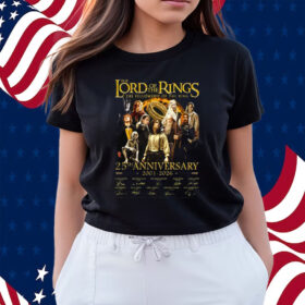 The Lord Of The Rings The Fellowship Of The Ring 25th Anniversary 2001-2026 Thank You For The Memories Shirts