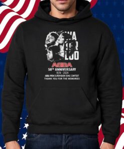 Waterloo ABBA 50th Anniversary 1974-2024 ABBA Won Eurovision Song Contest Thank You For The Memories Shirt Hoodie