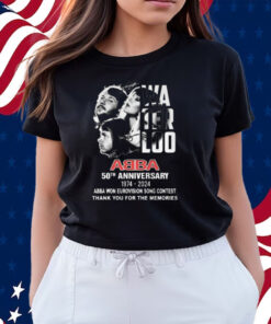 Waterloo ABBA 50th Anniversary 1974-2024 ABBA Won Eurovision Song Contest Thank You For The Memories Shirts