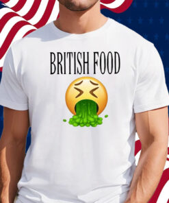 British Food Emoji Vomiting Shirt