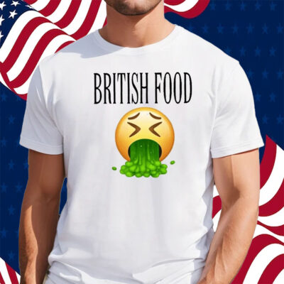 British Food Emoji Vomiting Shirt