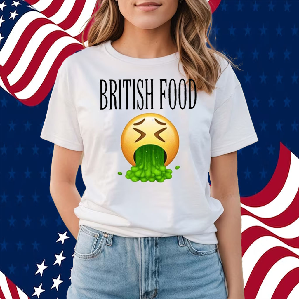 British Food Emoji Vomiting Shirts
