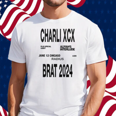 Charli Xcx Brat 2024 Jun 12 Chicago Radius Shirt