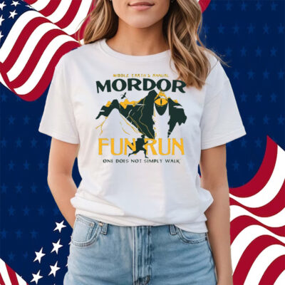 Middle Earth’s Annual Mordor Fun Run One Does Not Simply Walk Shirts