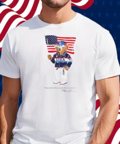 Team Usa Polo Ralph Lauren Preschool 2024 Summer Olympics Villagewear Teddy Bear Shirt