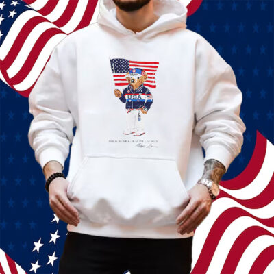 Team Usa Polo Ralph Lauren Preschool 2024 Summer Olympics Villagewear Teddy Bear Shirt Hoodie