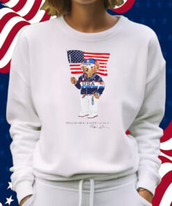 Team Usa Polo Ralph Lauren Preschool 2024 Summer Olympics Villagewear Teddy Bear Shirt Sweatshirt