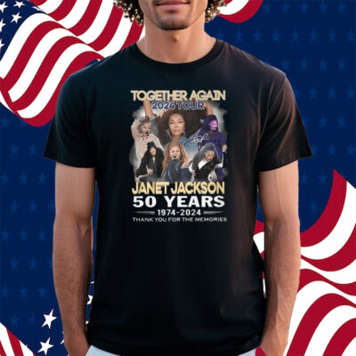 Together Again 2024 Tour Janet Jackson 50 Years 1974-2024 Thank You For The Memories Shirt