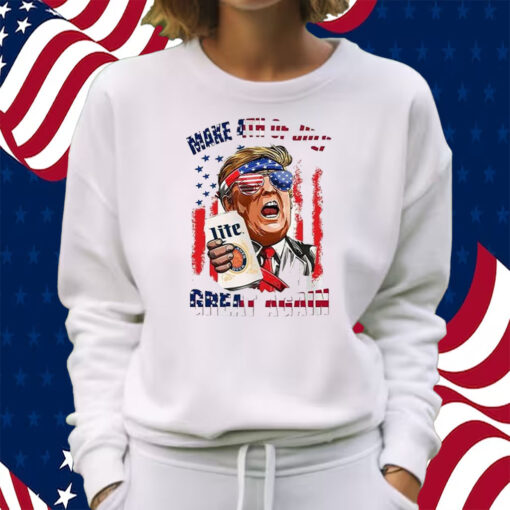 Trump Miler Lite Make 4th of July Great Again Shirt Sweatshirt
