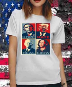 Meidastouch Hope Hate Heal Grow 2024 Tee Shirts