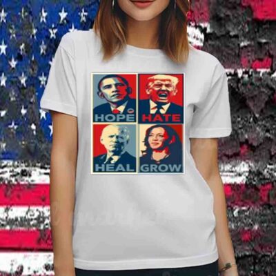 Meidastouch Hope Hate Heal Grow 2024 Tee Shirts