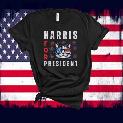 Cat Ladies For Kamala Shirt, Kamala Harris 2024 President Shirt