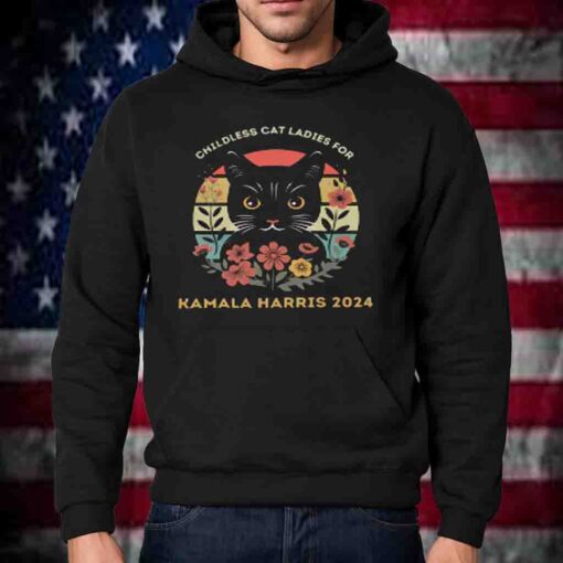 Childless Cat Ladies for Kamala Harris 2024 Tee Shirts