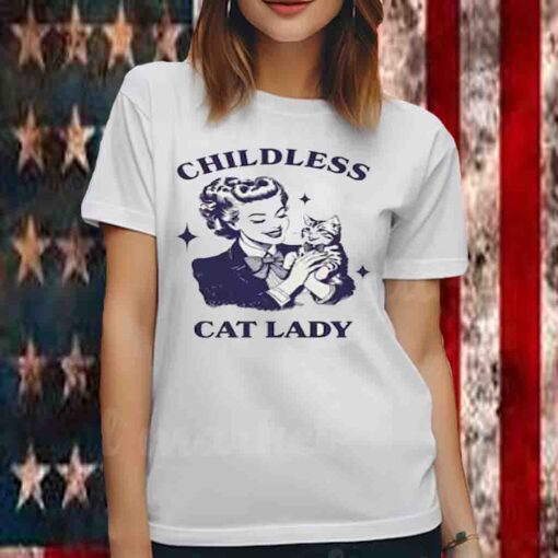 Childless Cat Lady Kamala Harris T-Shirts