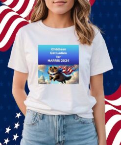 Childless For Cat Ladies For Harris 2024 T-Shirts