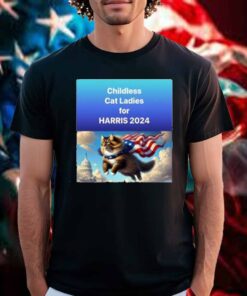 Childless For Cat Ladies For Harris 2024 Tee Shirt