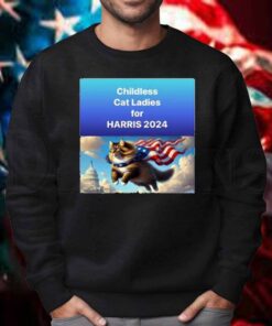 Childless For Cat Ladies For Harris 2024 Tee Shirt