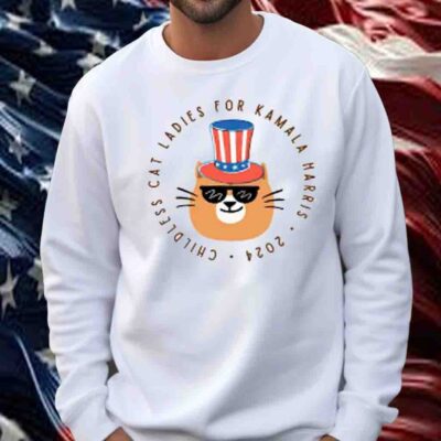 Cool Cat Lady For Kamala Shirt, Kamala Harris 2024 Shirt