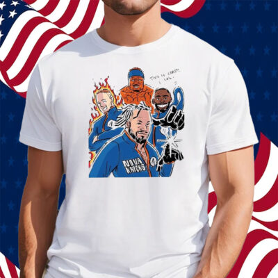 Donte Divincenzo Josh Hart Mikal Bridges Jalen Brunson Nova Knicks T-Shirt