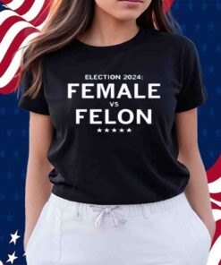 ELECTION 2024 FEMALE VS FELON T-SHIRT