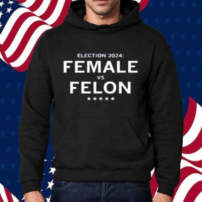 ELECTION 2024 FEMALE VS FELON T-SHIRT