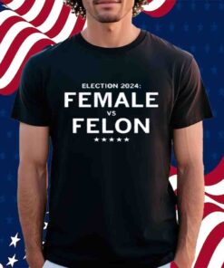 ELECTION 2024 FEMALE VS FELON T-SHIRT