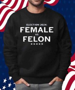 ELECTION 2024 FEMALE VS FELON T-SHIRT