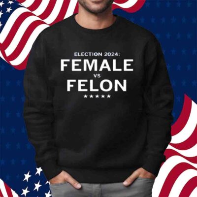 ELECTION 2024 FEMALE VS FELON T-SHIRT