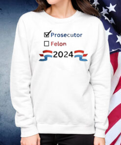 Official 2024 Checkboxes Prosecutor Vs Felon Shirt