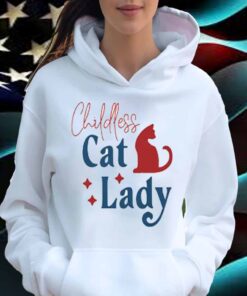 Proud Childless Cat Lady voting for Kamala Harris 2024 Women in politics Shirt