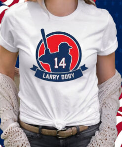 Stephen Vogt Wearing Larry Doby 14 T-Shirt