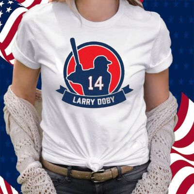 Stephen Vogt Wearing Larry Doby 14 T-Shirt
