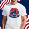Stephen Vogt Wearing Larry Doby 14 T-Shirt