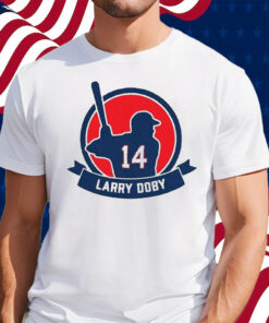 Stephen Vogt Wearing Larry Doby 14 T-Shirt