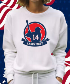 Stephen Vogt Wearing Larry Doby 14 T-Shirt