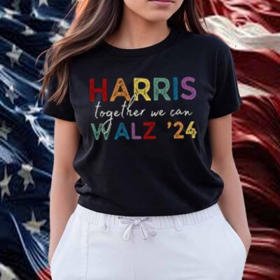 Harris Walz V-Neck, Sweatshirt, T-Shirt, Harris Walz 2024, Kamala Shirt, Together We Can T-Shirt