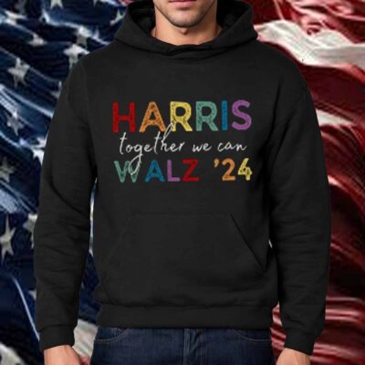 Harris Walz V-Neck, Sweatshirt, T-Shirt, Harris Walz 2024, Kamala Shirt, Together We Can T-Shirt