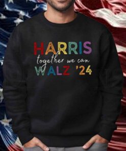 Harris Walz V-Neck, Sweatshirt, T-Shirt, Harris Walz 2024, Kamala Shirt, Together We Can T-Shirt