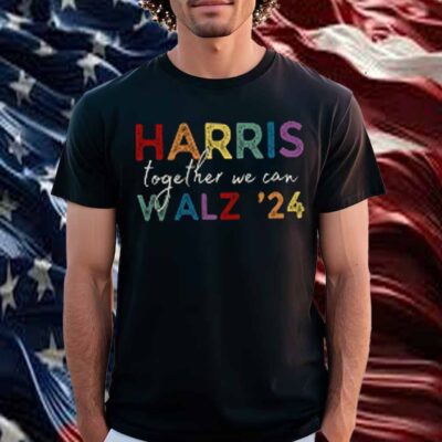 Harris Walz V-Neck, Sweatshirt, T-Shirt, Harris Walz 2024, Kamala Shirt, Together We Can T-Shirt