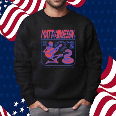 Matt Maeson That's My Cue Red Skeleton Shirt